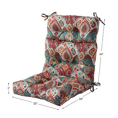 Greendale Home Fashions Outdoor High Back Chair Cushion