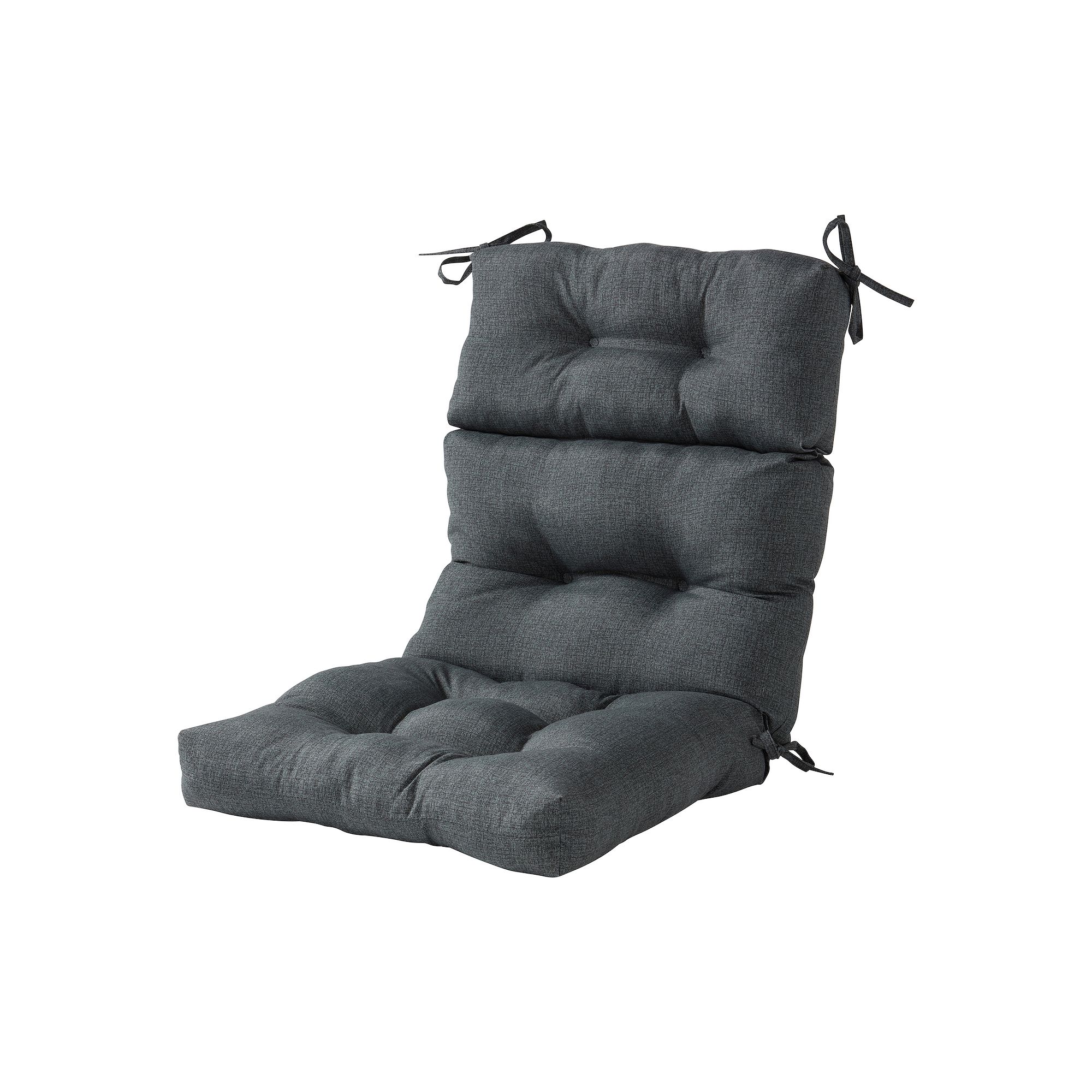 Greendale Home Fashions Outdoor High Back Chair Cushion, Black