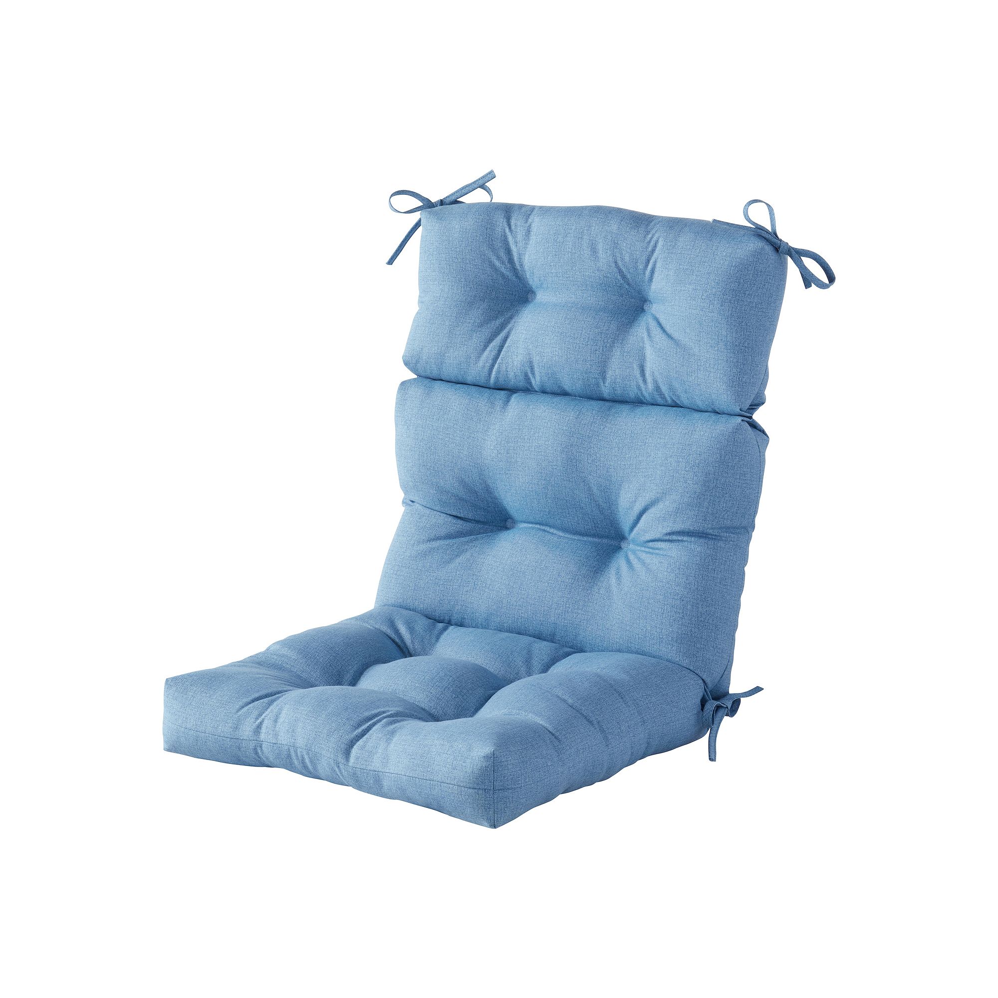 Greendale Home Fashions Outdoor High Back Chair Cushion, Blue