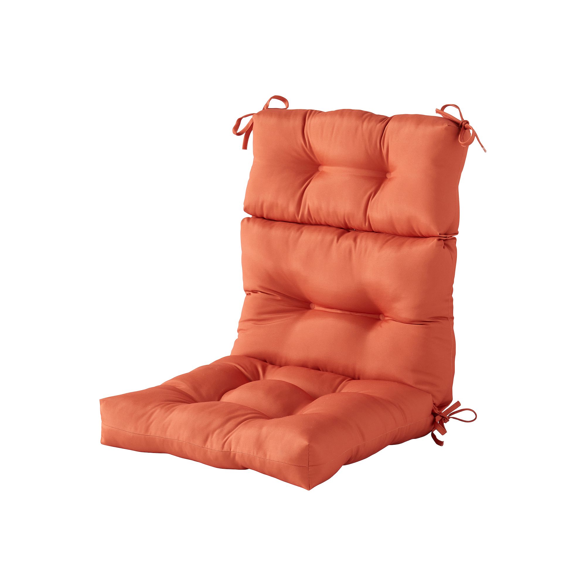 Greendale Home Fashions Outdoor High Back Chair Cushion, Red