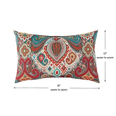 Greendale Home Fashions Outdoor 2-pack Oblong Throw Pillow Set