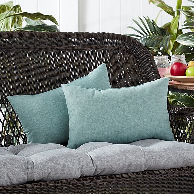 Greendale Home Fashions Outdoor 2-pack Oblong Throw Pillow Set