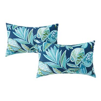 Greendale Home Fashions Outdoor 2-pack Oblong Throw Pillow Set