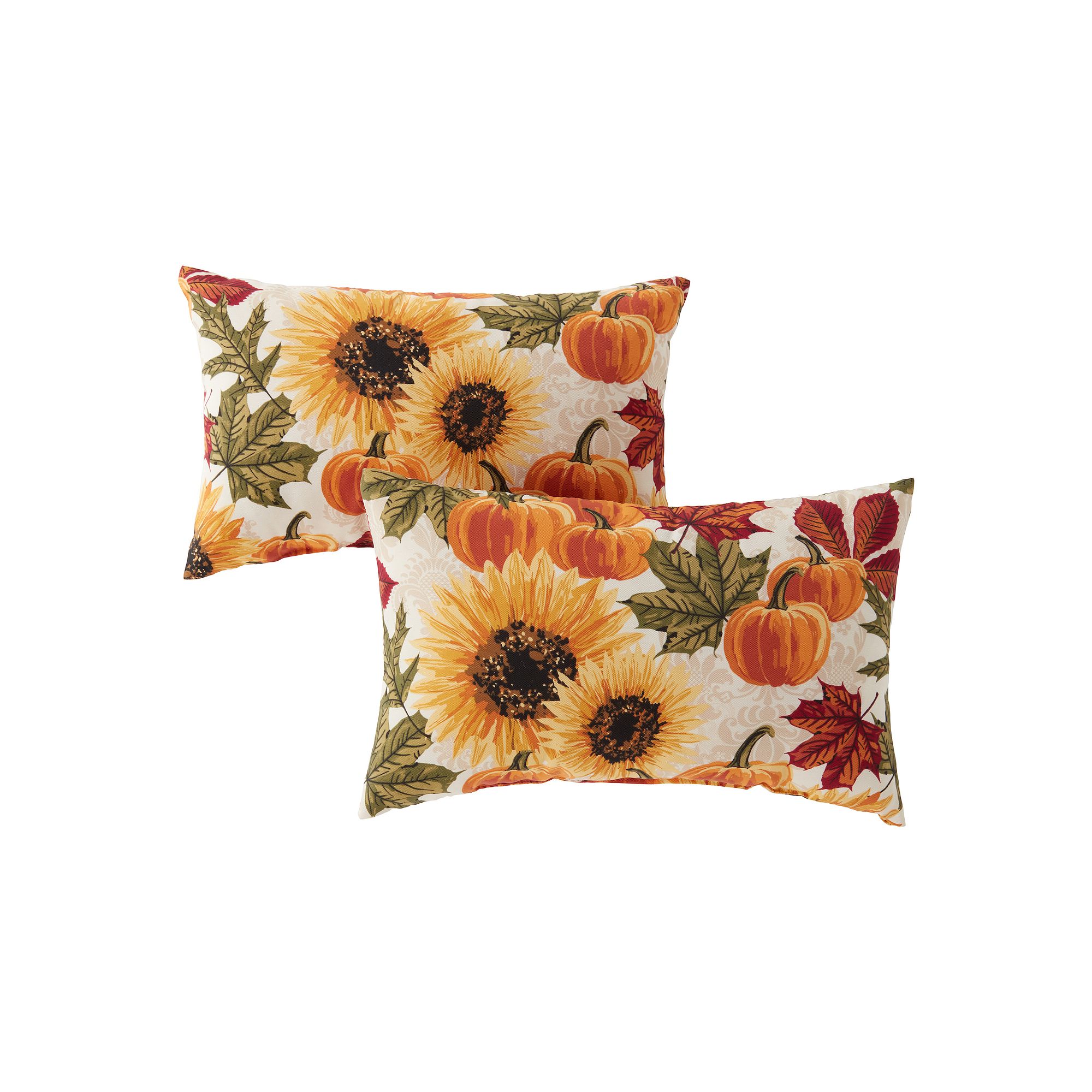 Greendale Home Fashions Outdoor 2-pack Oblong Throw Pillow Set, Marisol