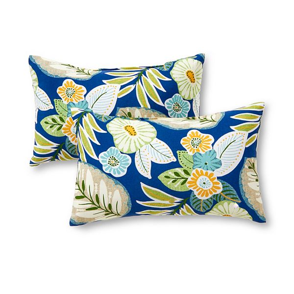Greendale Home Fashions Outdoor 2-pack Oblong Throw Pillow Set - Marlow