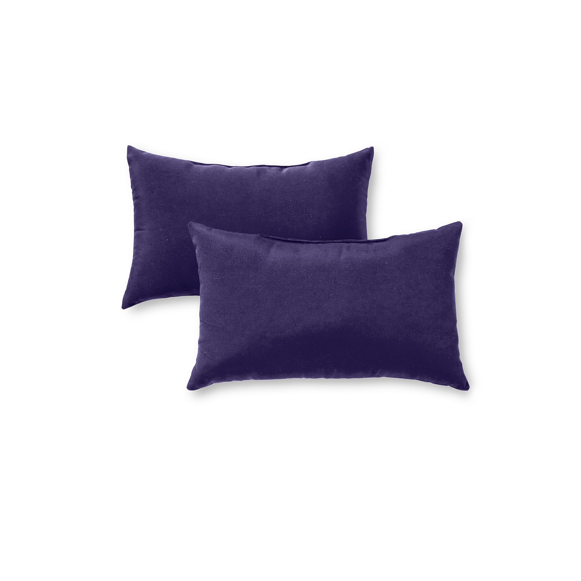 Greendale Home Fashions Outdoor 2-pack Oblong Throw Pillow Set, Blue
