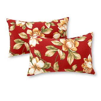 Greendale Home Fashions Outdoor 2-pack Oblong Throw Pillow Set
