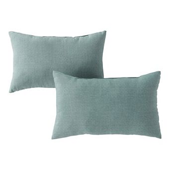 Greendale Home Fashions Outdoor 2-pack Oblong Throw Pillow Set