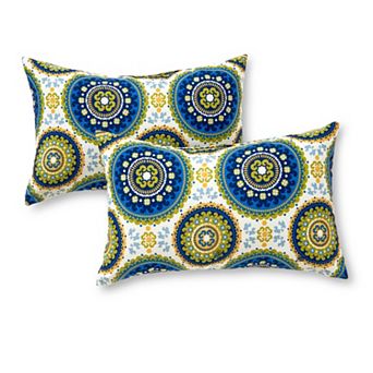 Greendale Home Fashions Outdoor 2-pack Oblong Throw Pillow Set