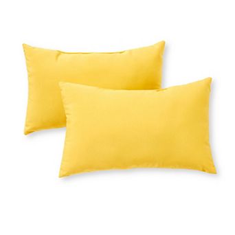 Greendale Home Fashions Outdoor 2-pack Oblong Throw Pillow Set