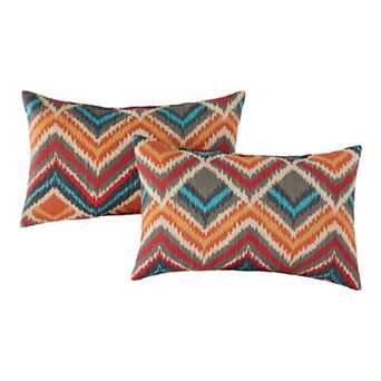 Greendale Home Fashions Outdoor 2-pack Oblong Throw Pillow Set