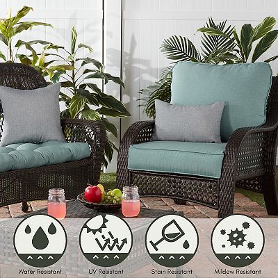 Greendale home fashions deep seat cushion set best sale