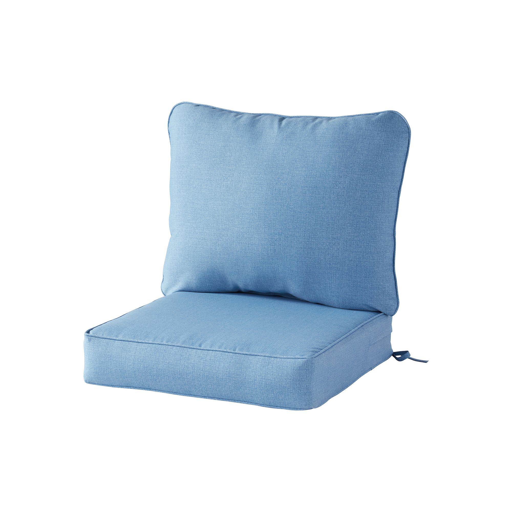 Greendale Home Fashions Deep Seat Cushion & Back Pillow Set, Blue