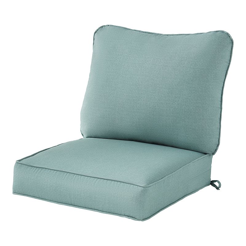 Greendale Home Fashions Deep Seat Cushion & Back Pillow Set, Seaglass