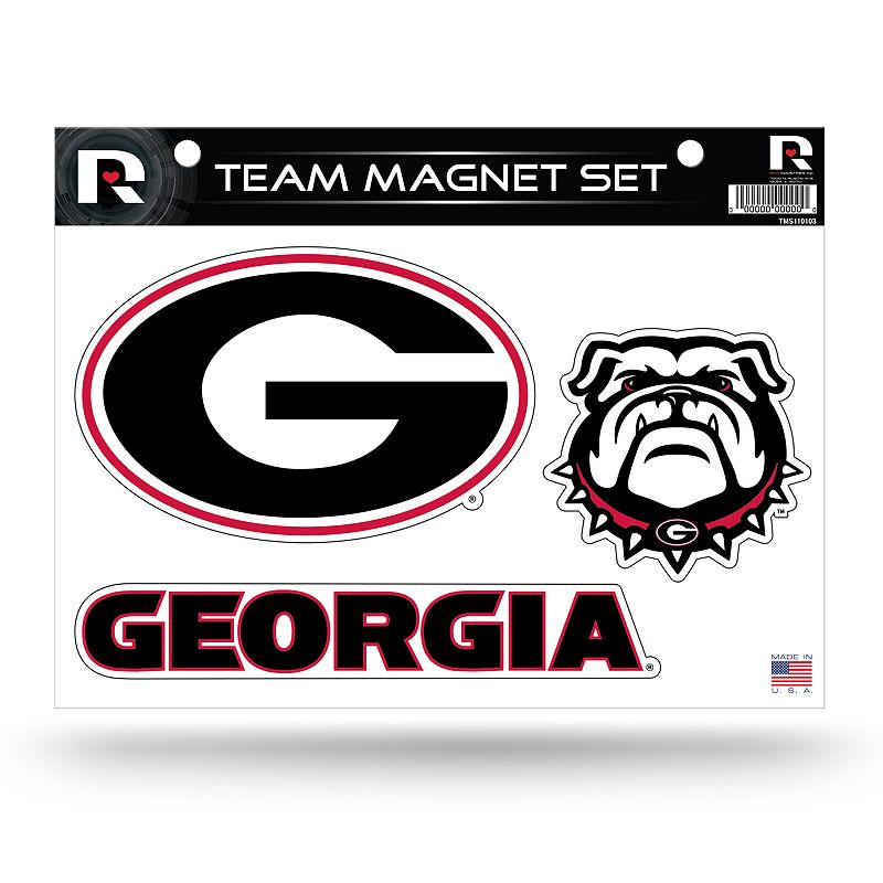 Georgia Bulldogs Team Magnet Set, Multicolor