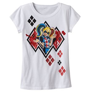 Girls 7-16 DC Comics Super Hero Girls Harley Quinn Graphic Tee