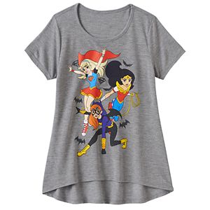 Girls 7-16 DC Comics Super Hero Girls Supergirl, Wonder Woman & Batgirl Graphic Tee