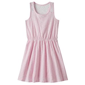 Girls 4-10 Jumping Beans® Slubbed Lace Racerback Dress