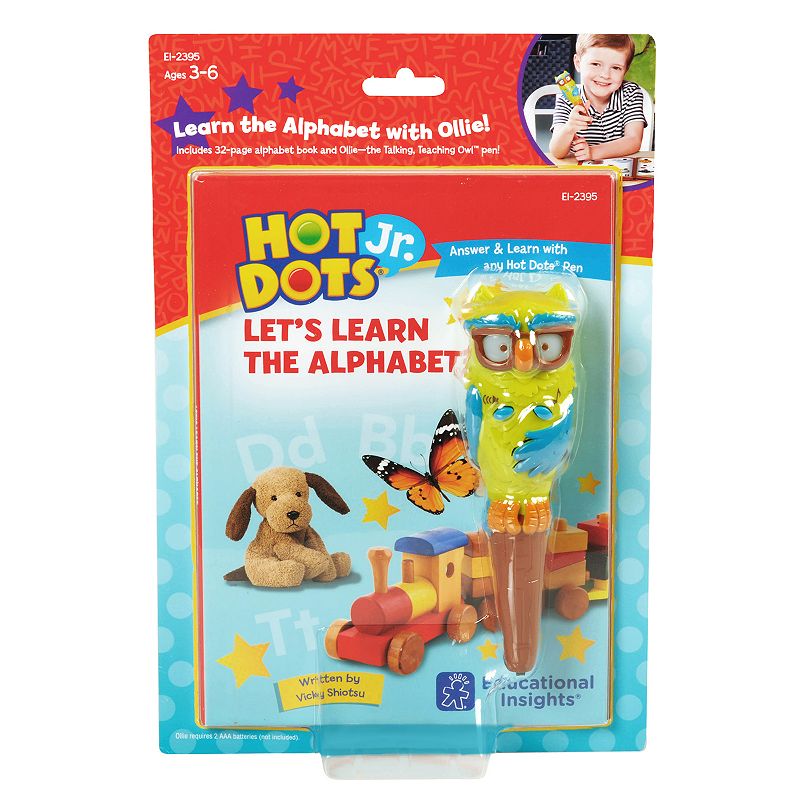 Educational Insights Hot Dots Jr. Lets Learn the Alphabet Interactive Book