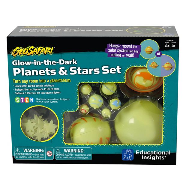 Educational Insights GeoSafari Glow-in-the-Dark Planets & Starts Set