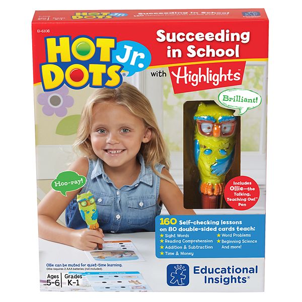 Educational Insights Phonics Fun Hot Dots Jr Set 80 Cards and 1 Pen for sale online 