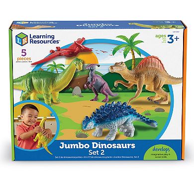 Learning Resources 5-piece Jumbo Dinosaurs 2 Imaginative Playset