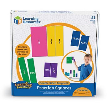 Learning Resources Double-Sided Magnetic Fraction Squares