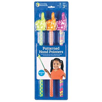 Learning Resources 3 pc Patterned Hand Pointers Set
