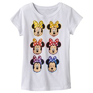 Disney's Minnie Mouse Girls 7-16 Glitter Bows Graphic Tee