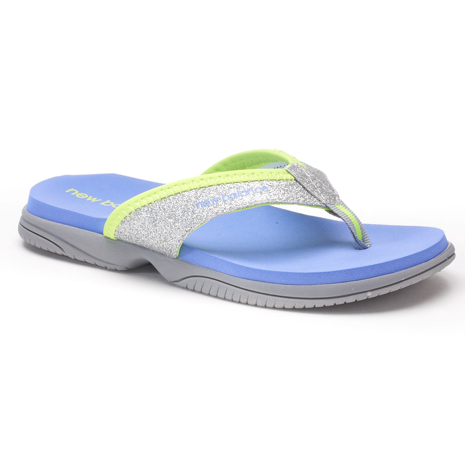 girls new balance flip flops