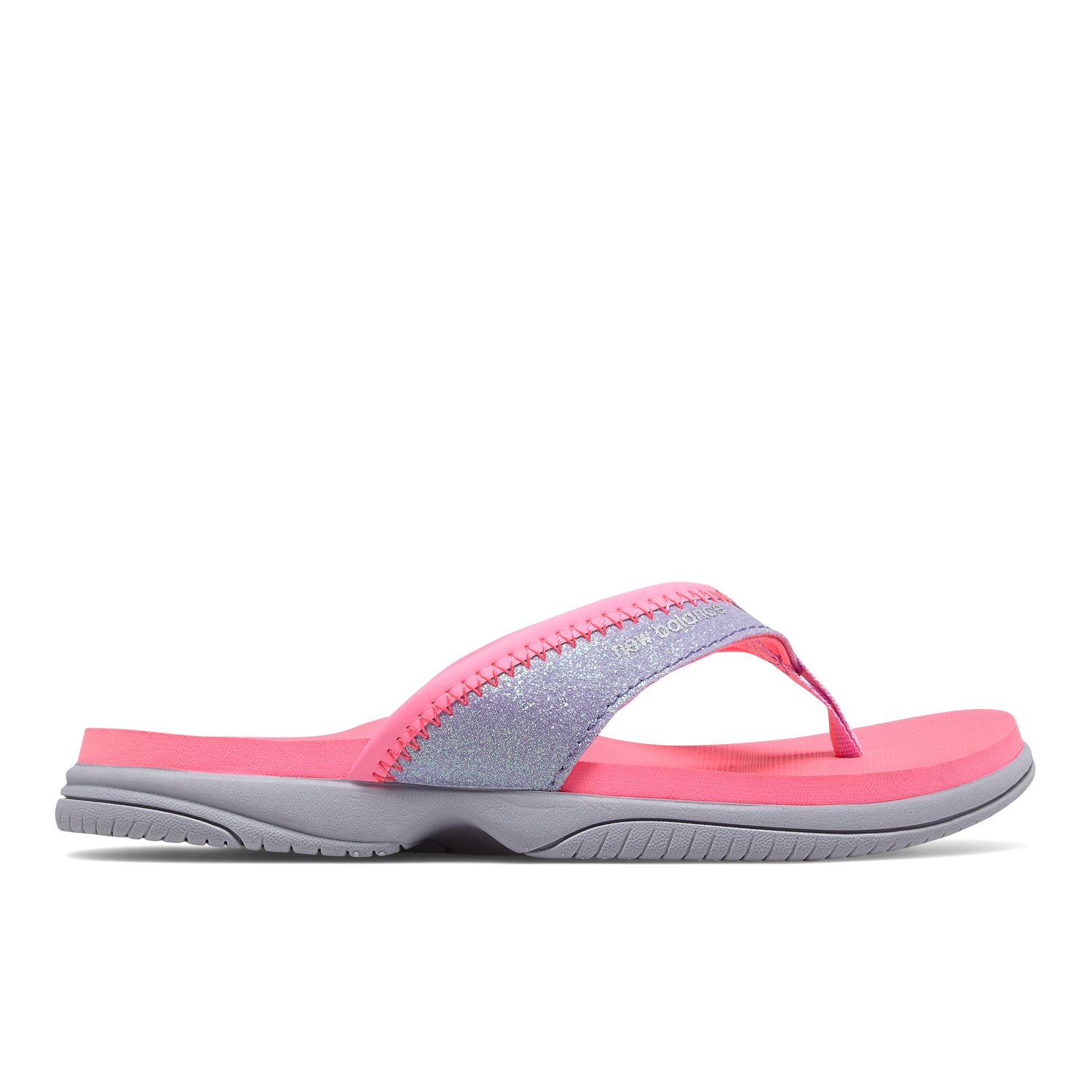 girls new balance flip flops