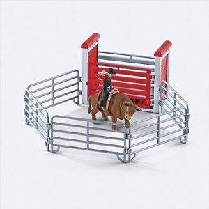 Farm World Bull Riding with Cowboy Figure Set