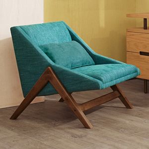 INK+IVY Boomerang Lounger Accent Chair