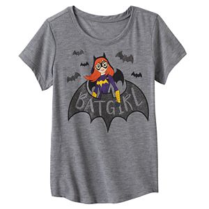 Girls 7-16 DC Comics Super Hero Girls Batgirl Glitter Graphic Tee