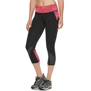 Women's Tek Gear® Tricot Mesh Capri Leggings