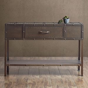 INK+IVY Benicia Industrial Console Table