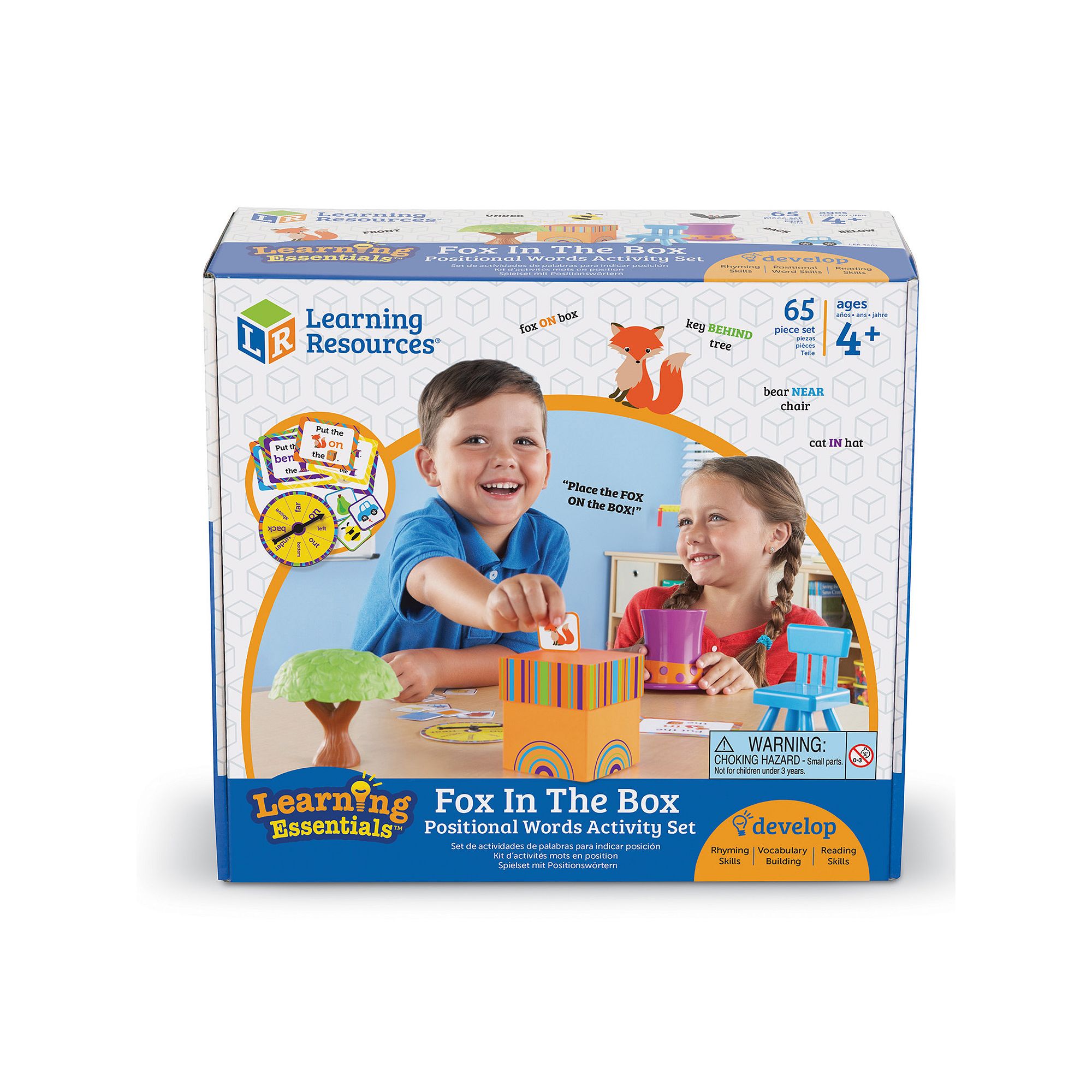 Learning Resources Fox in a Box Position Word Activity Set, Multicolor