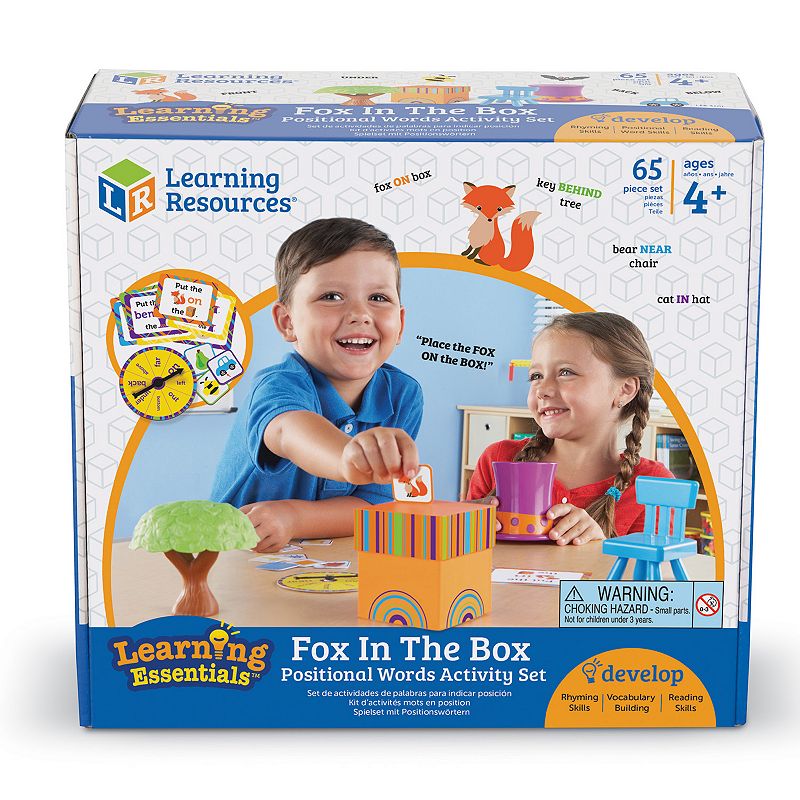 70033924 Learning Resources Fox in a Box Position Word Acti sku 70033924