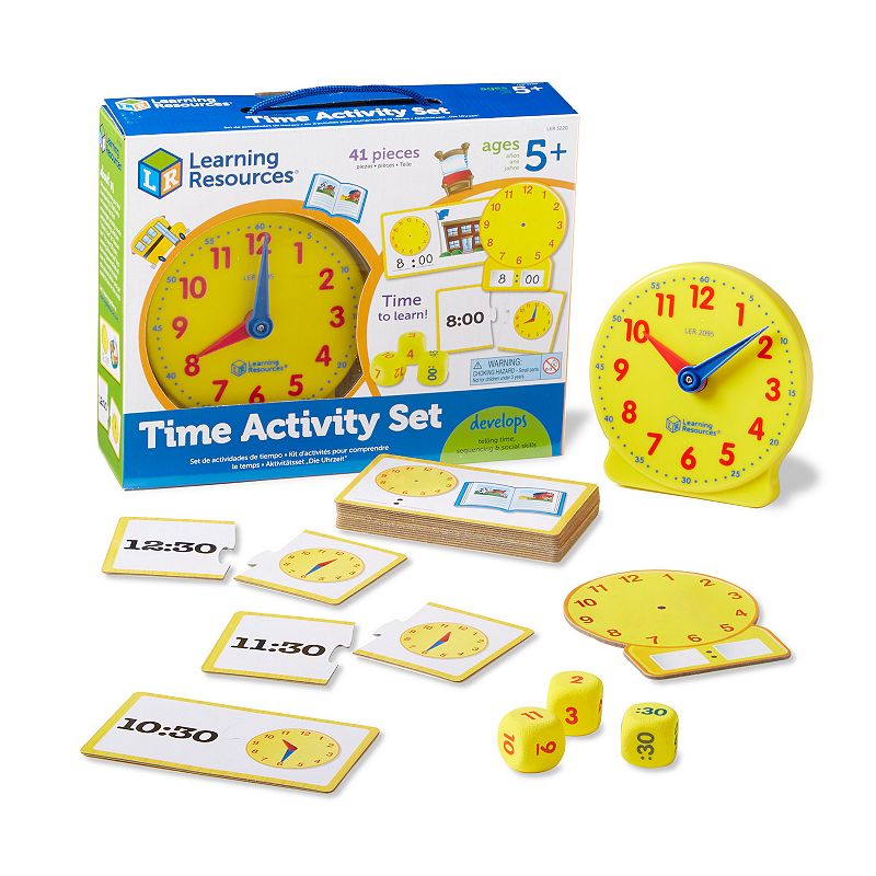 79524560 Learning Resources Time Activity Set, Multicolor sku 79524560