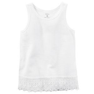 Girls 4-8 Carter's Crochet Trim Tank Top