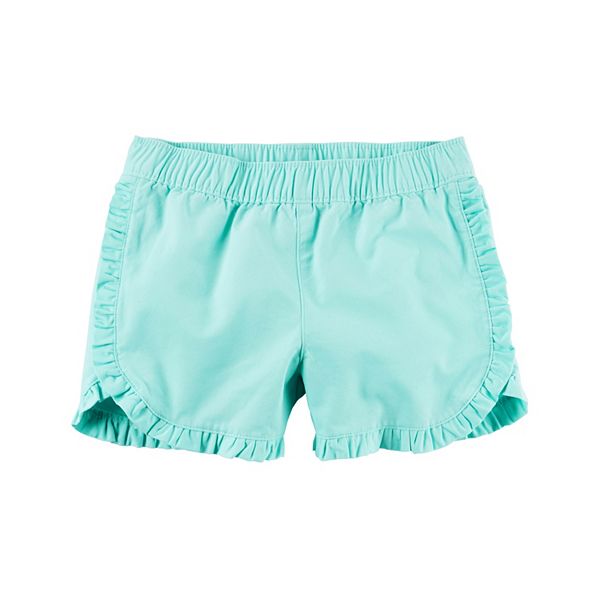 Girls 48 Carter's Solid Ruffle Shorts