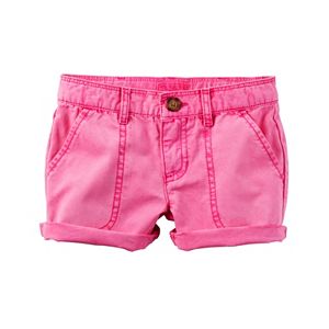 Girls 4-8 Carter's Rolled Solid Shorts