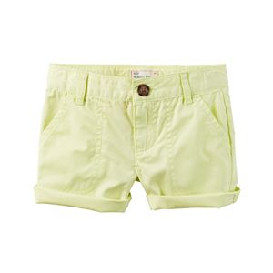 Girls 4-8 Carter's Rolled Solid Shorts