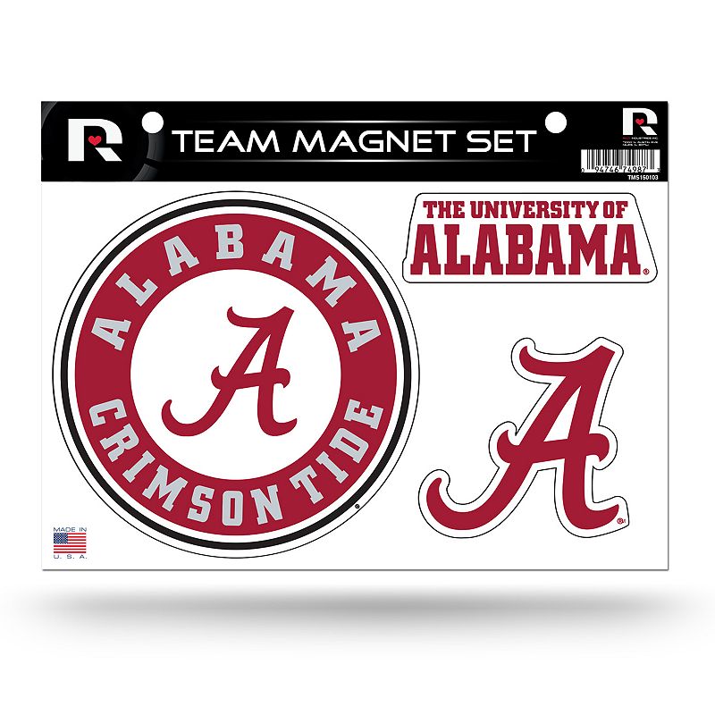 Alabama Crimson Tide Team Magnet Set, Multicolor