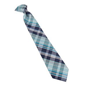 Boys Chaps Plaid Clip-On Tie