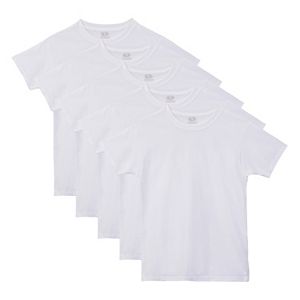 Boys Fruit of the Loom 4-Pack + 1 Bonus Crewneck Tees