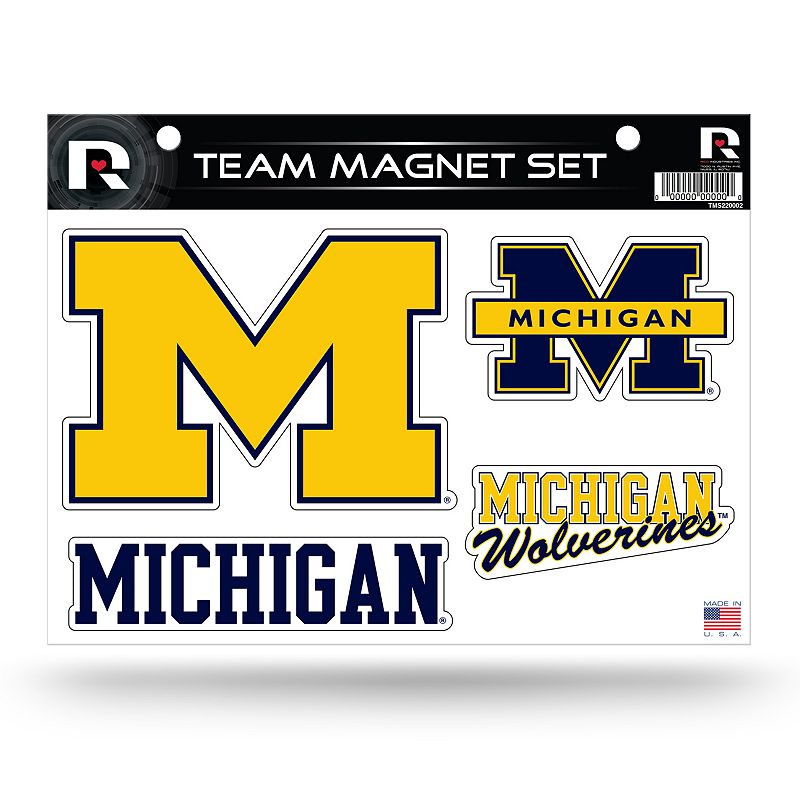 Michigan Wolverines Team Magnet Set, Multicolor