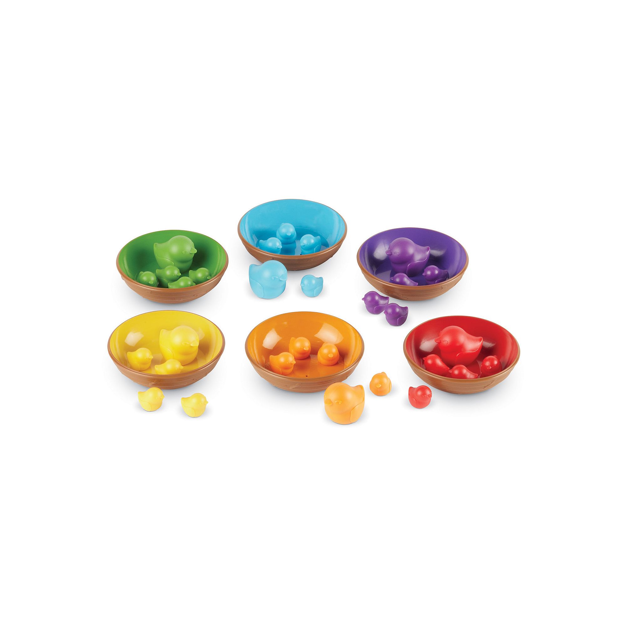 Learning Resources Birds in a Nest Sorting Set, Multicolor