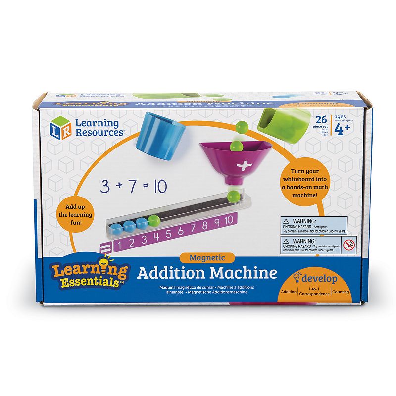 Learning Resources Magnetic Addition Machine, Multicolor