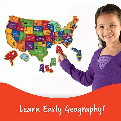 Learning Resources Magnetic U.S. Map Puzzle